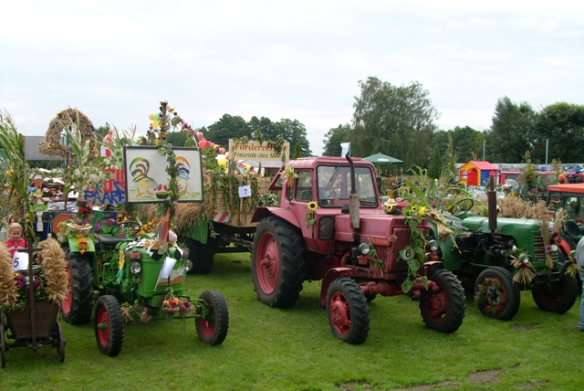 Geschmckte Erntewagen